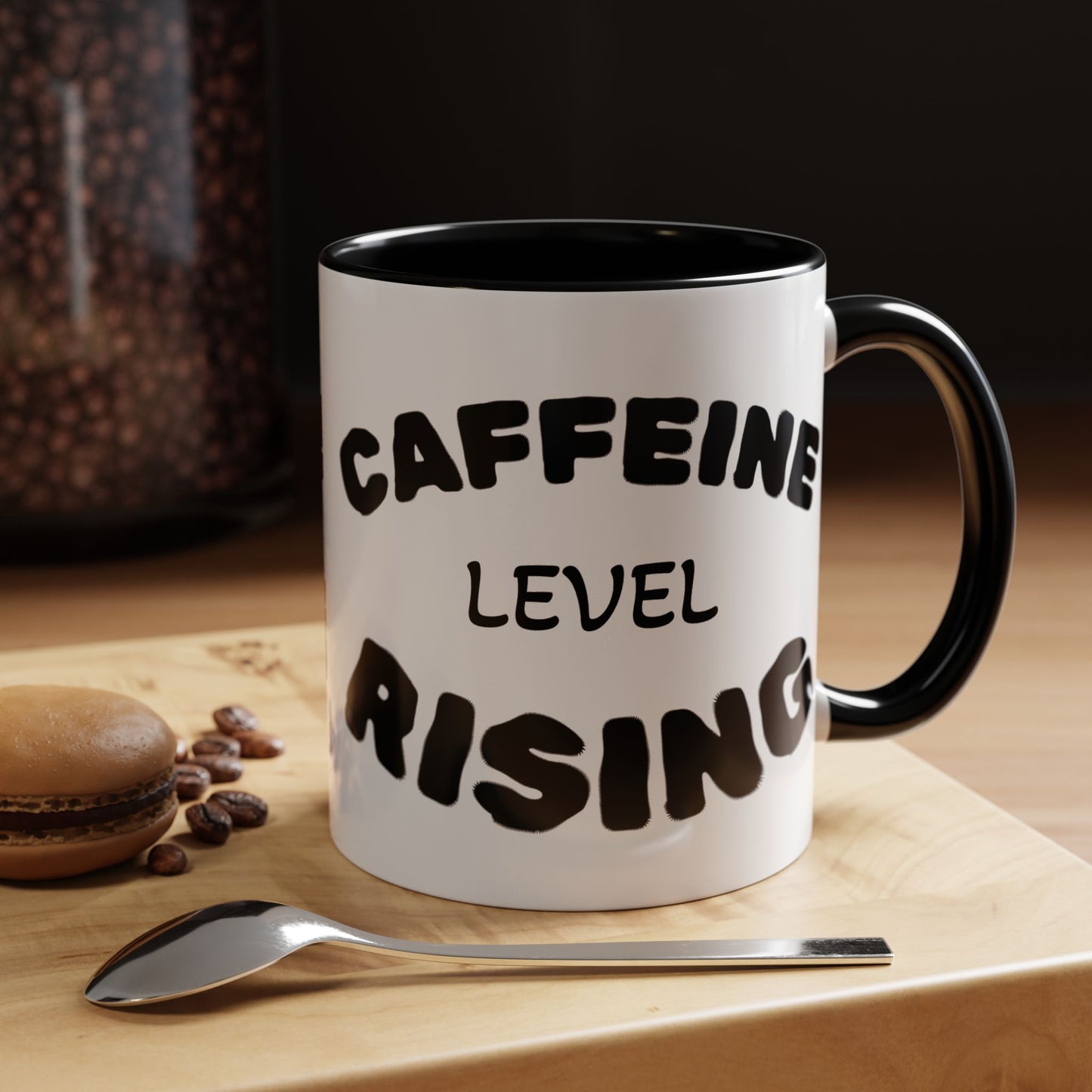 Sassy Coffee Mug - 'Caffeine Level Rising' - Perfect for Coffee Lovers and Gift Giving