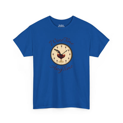 Wine Time Anytime T-Shirt Clever Wine Lover's Tee Wine Shirt