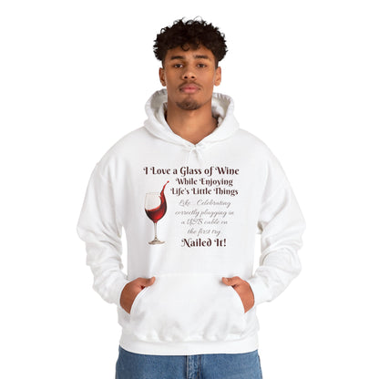 Wine Lover's Unisex Hoodie, Plugging in a USB Cable, Cozy Sweatshirt for Wine Lovers, Perfect Gift for Birthdays, Fall Fashion, and Everyday Comfort