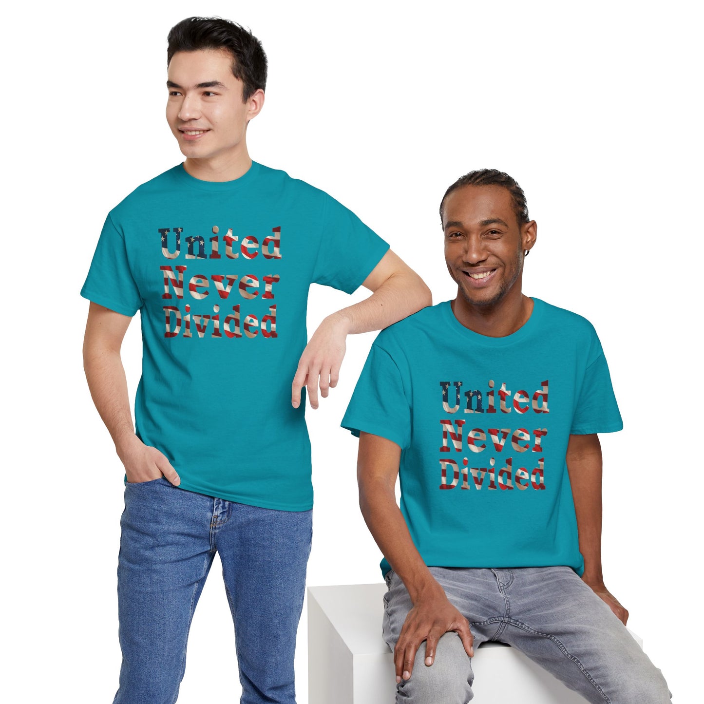 United Never Divided T-Shirt – Patriotic American Flag Shirt - Show Your American Pride Tee