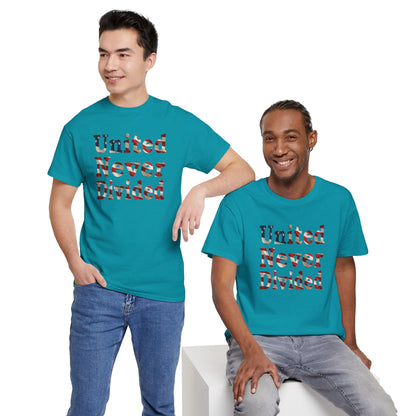 United Never Divided T-Shirt – Patriotic American Flag Shirt - Show Your American Pride Tee