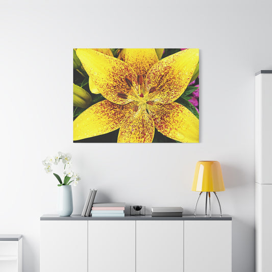 Vibrant Floral Canvas Art, Bright Yellow Flower Wall Décor, Home Aesthetics, Gift Idea for Nature Lovers, Spring Decor