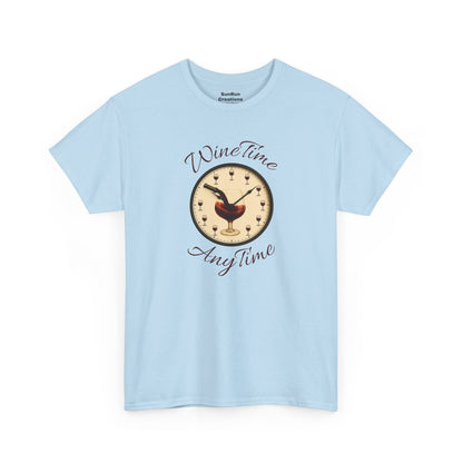Wine Time Anytime T-Shirt Clever Wine Lover's Tee Wine Shirt