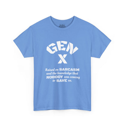 GEN X Raised on Sarcasm T-Shirt Generation X Pride Tee Proud Gen X Shirt