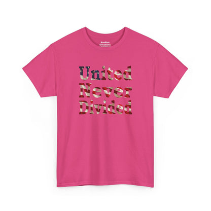 United Never Divided T-Shirt – Patriotic American Flag Shirt - Show Your American Pride Tee