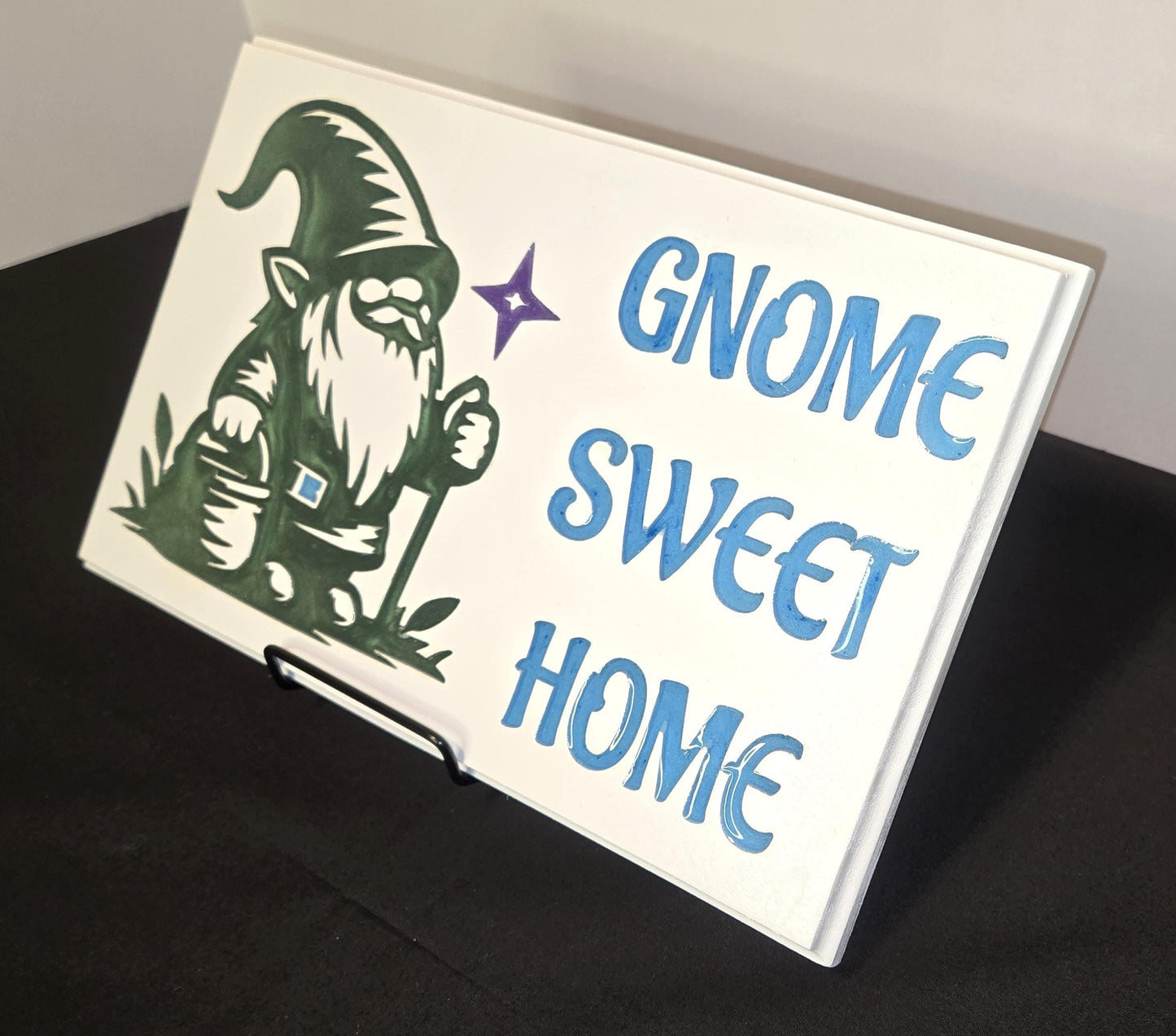 Gnome Wooden Wall Plaque or Sign/Decoration Gnome Sweet Home